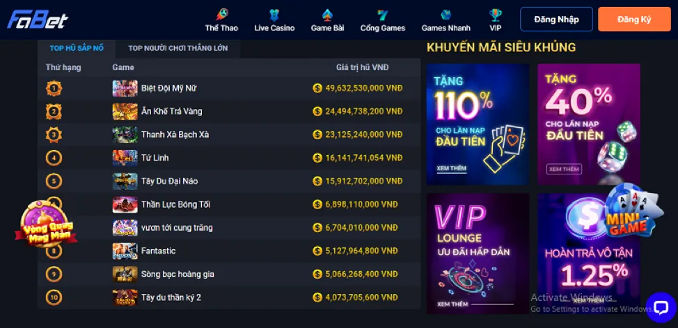 Các loại game slot khác nhau: slot cổ điển, video slot và slot jackpot lũy tiến với đồ họa hấp dẫn
